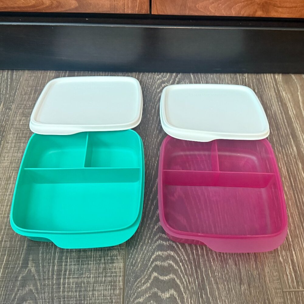 Tupperware Divided Lunch Container – Set of 2 - Picture 7 of 13